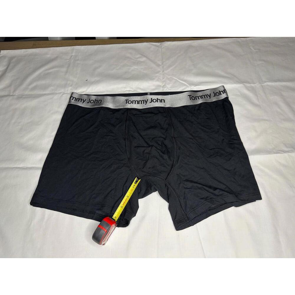 Tommy John Second Skin Boxer Brief Black Modal Size XXL , 4" inseam